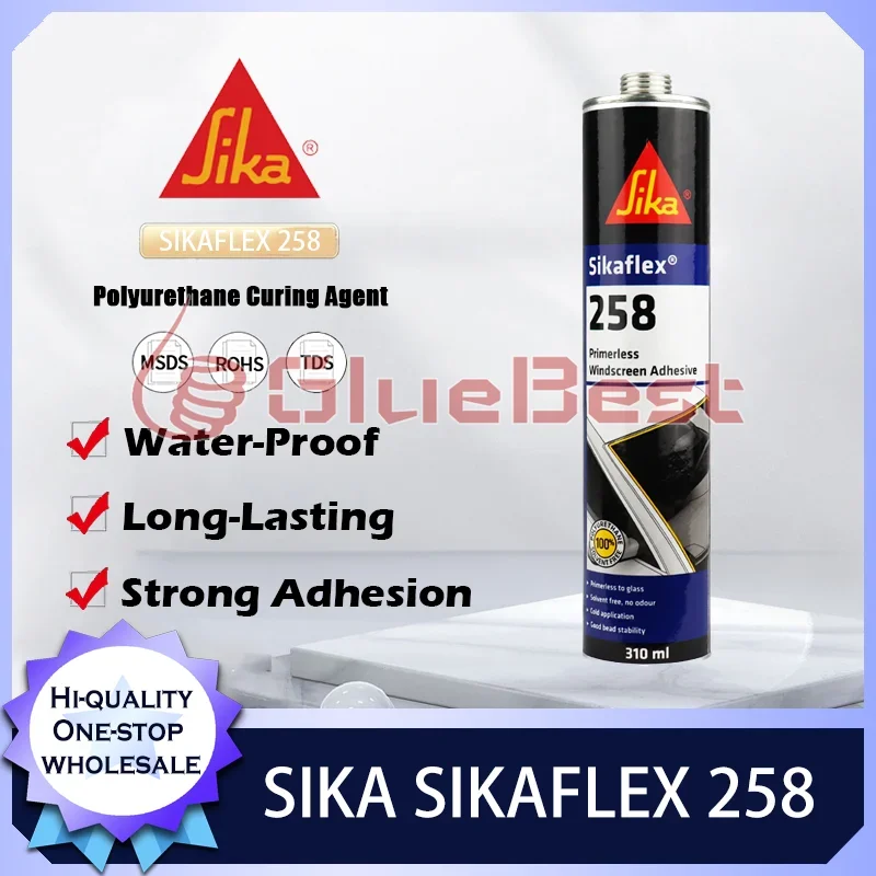 Sika Sikaflex-258 Professional Elastic Curing Agent for Automotive Windshield Waterproofing and Metal Bonding Original Product