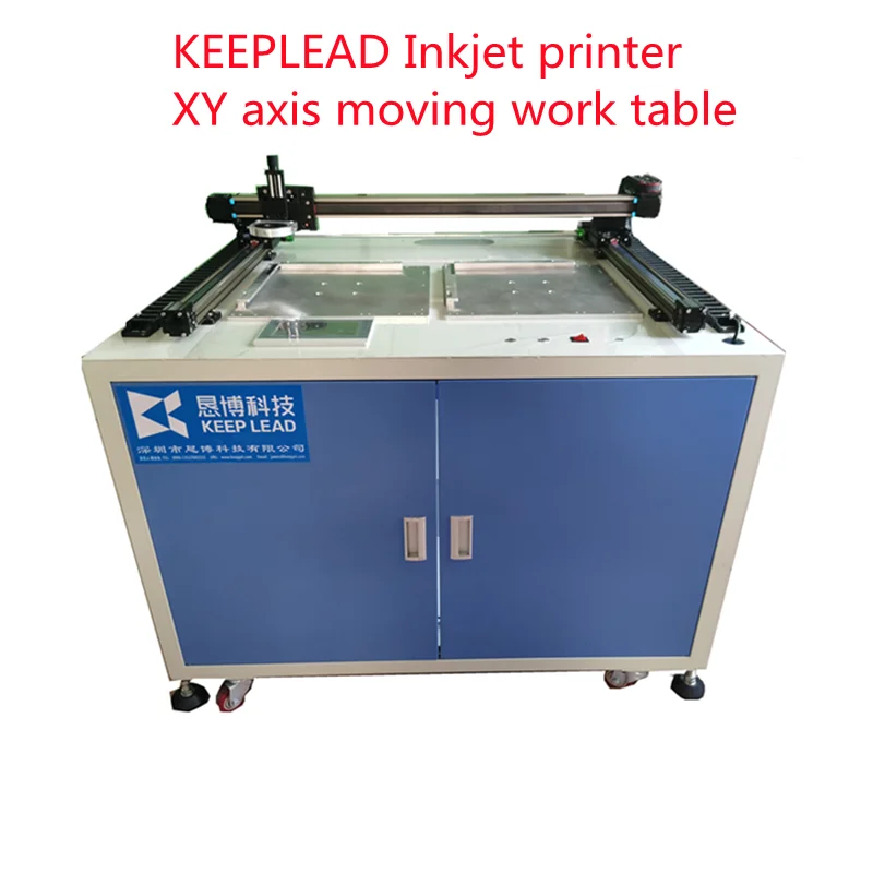 Keeplead inkjet printer XY axis moving table for all CIJ inkjet printer for battery circuit boards wire and cable etc