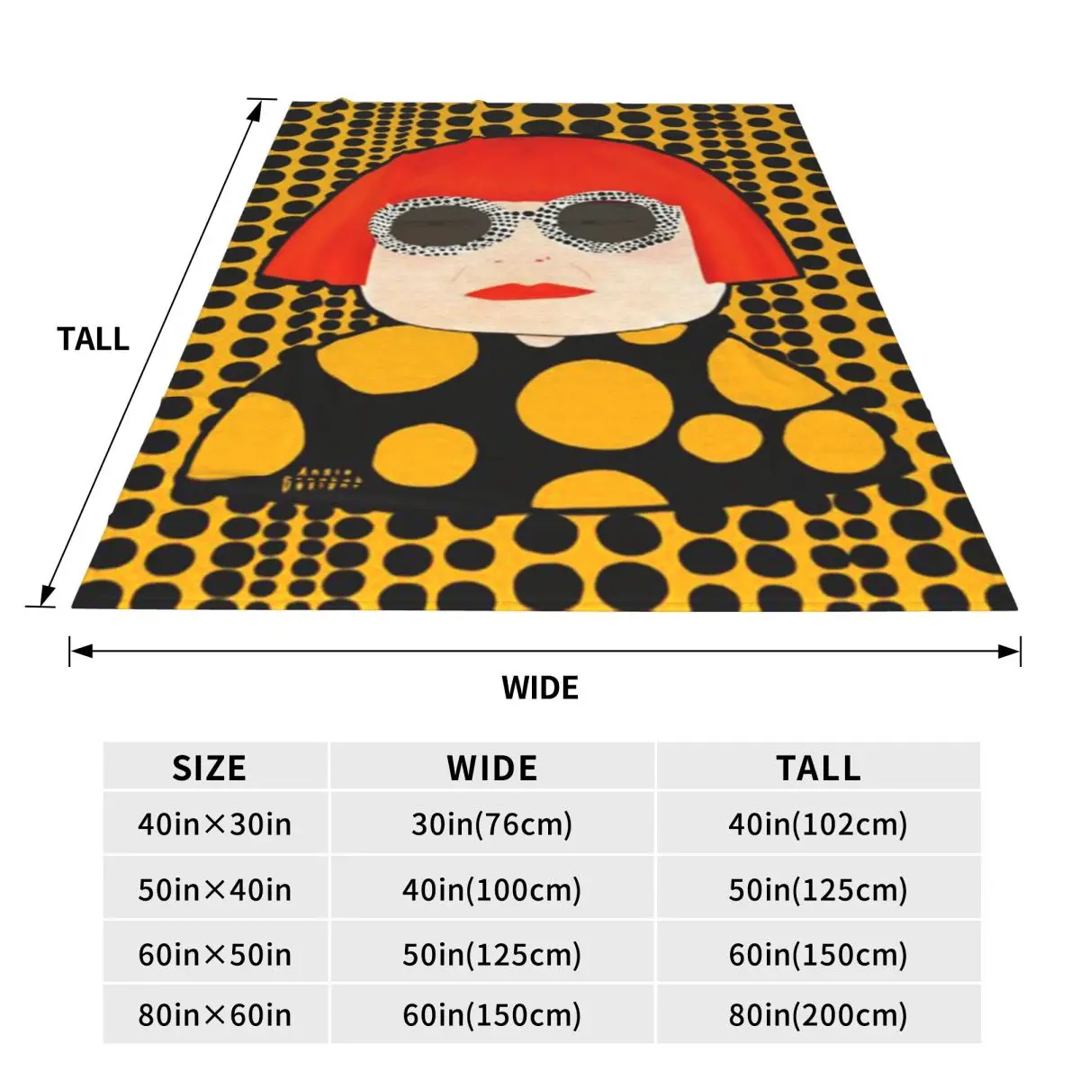 Yayoi Kusama Abstract Painting Blankets Flannel Sofa Throw Blanket Breathable for Home Bedroom Travel Throws Bedspread Quilt