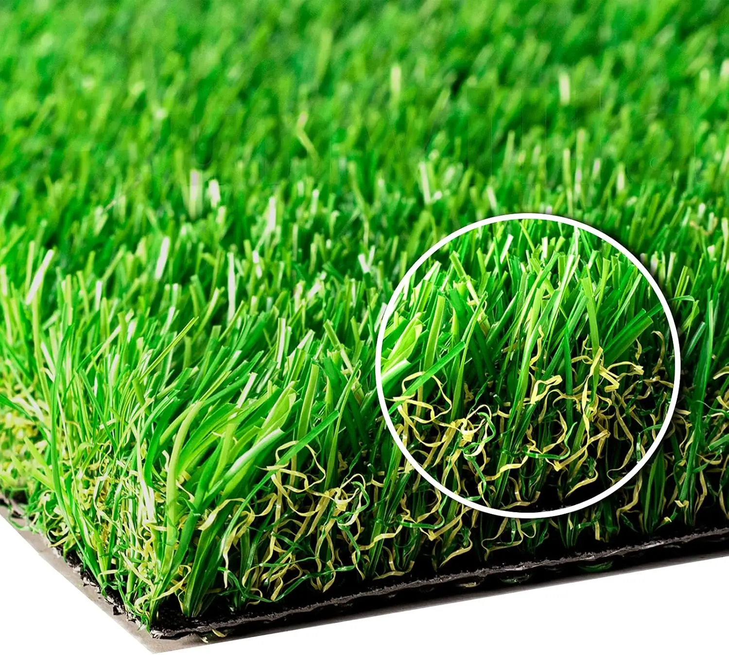 Artificial Grass Realistic 【Customized Sizes】 Grass Height 1 3/8