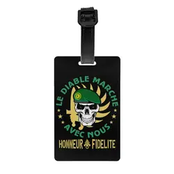 Custom Legion Etrangere Foreign Legion Luggage Tag French Army France Military Privacy Cover ID Label for Travel Bag Suitcase