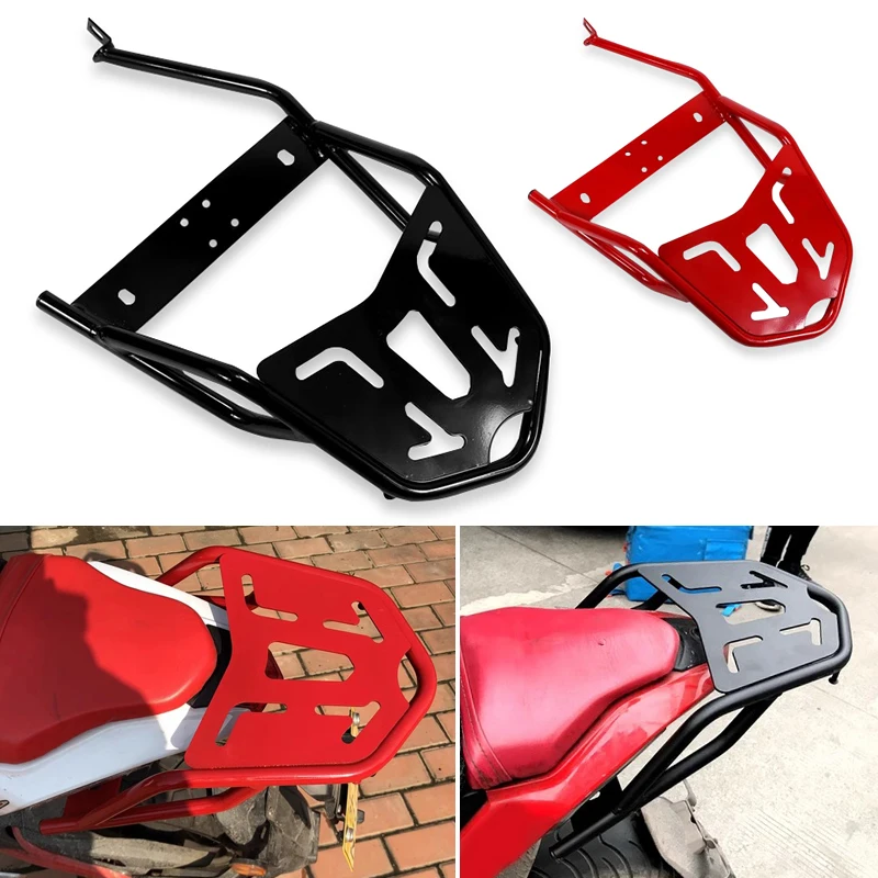 BJ125 3E Fit For Benelli TNT 125 Black/Red Rack Rear Box Rear Case Trunk Luggage Rack BJ125-3E TNT125 Motorcycle Accessories