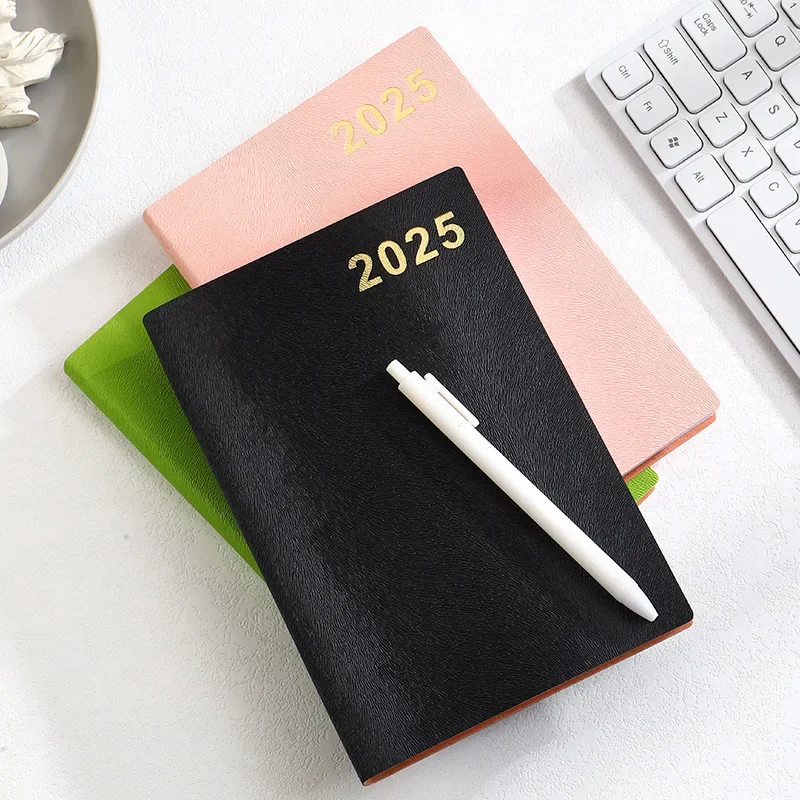 2025 English Calendar Book 365 Days Plan Book Soft Spanish Almanac Book Efficiency Notepad planners  school  agenda 2025