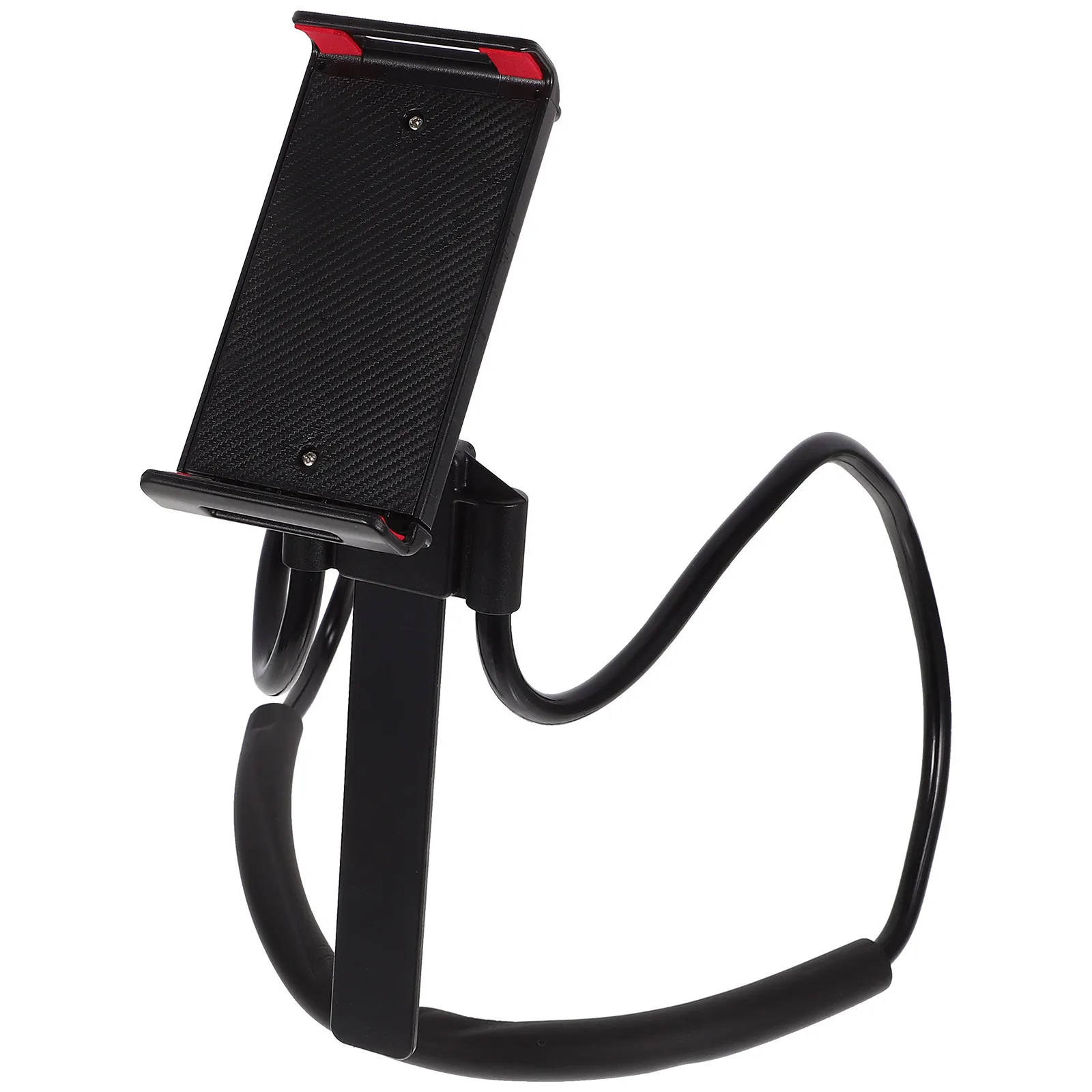 Support universel pour téléphone à suspendre autour du cou, flexible, noir, à usages multiples, compatible avec les téléphones de 3,5 à 6 pouces, support rotatif à 360 degrés.