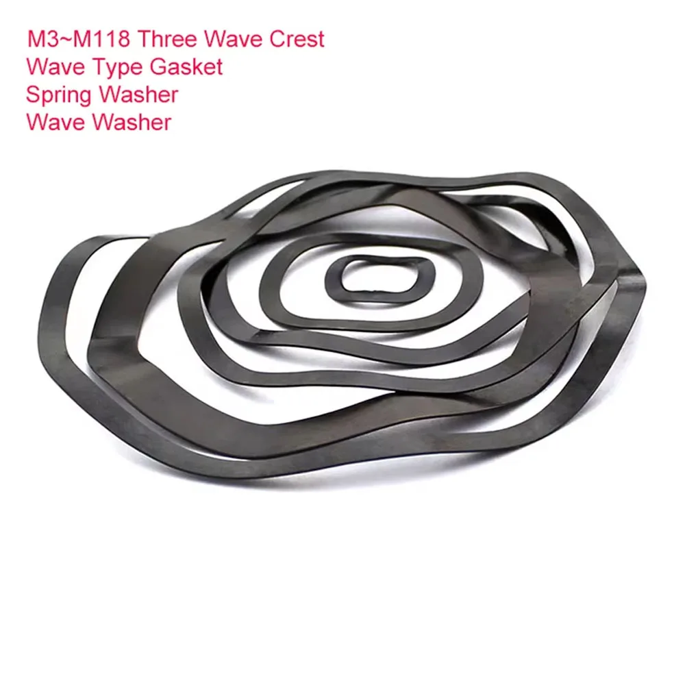 Three Wave Crest / Wave Type Gasket / Spring Washer / Wave Washer M3 M4 M5 M6 M8 M10 M12 M14 M16 M19 M21 M24 M27-M118