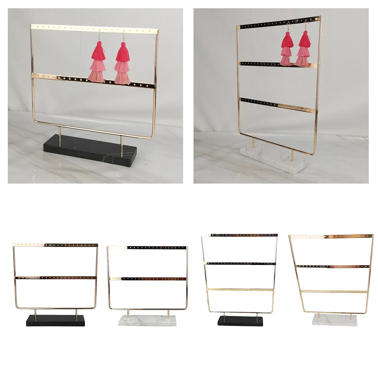 

Vanity Top Jewelry Town Multi-Tier Earring Hanging Display Stand Organizer Rack