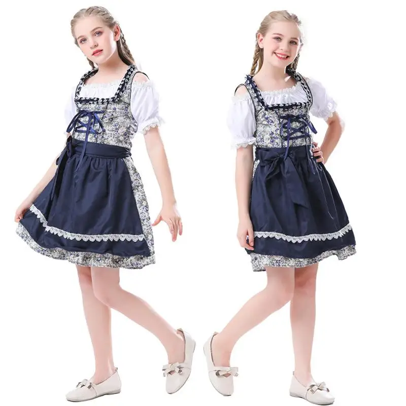 Kostium na Halloween dla dzieci, kwiatowy strój na festiwal piwa Mh, kostium damski, strój na Halloween dla dzieci, tradycyjny chiński strój etniczny...