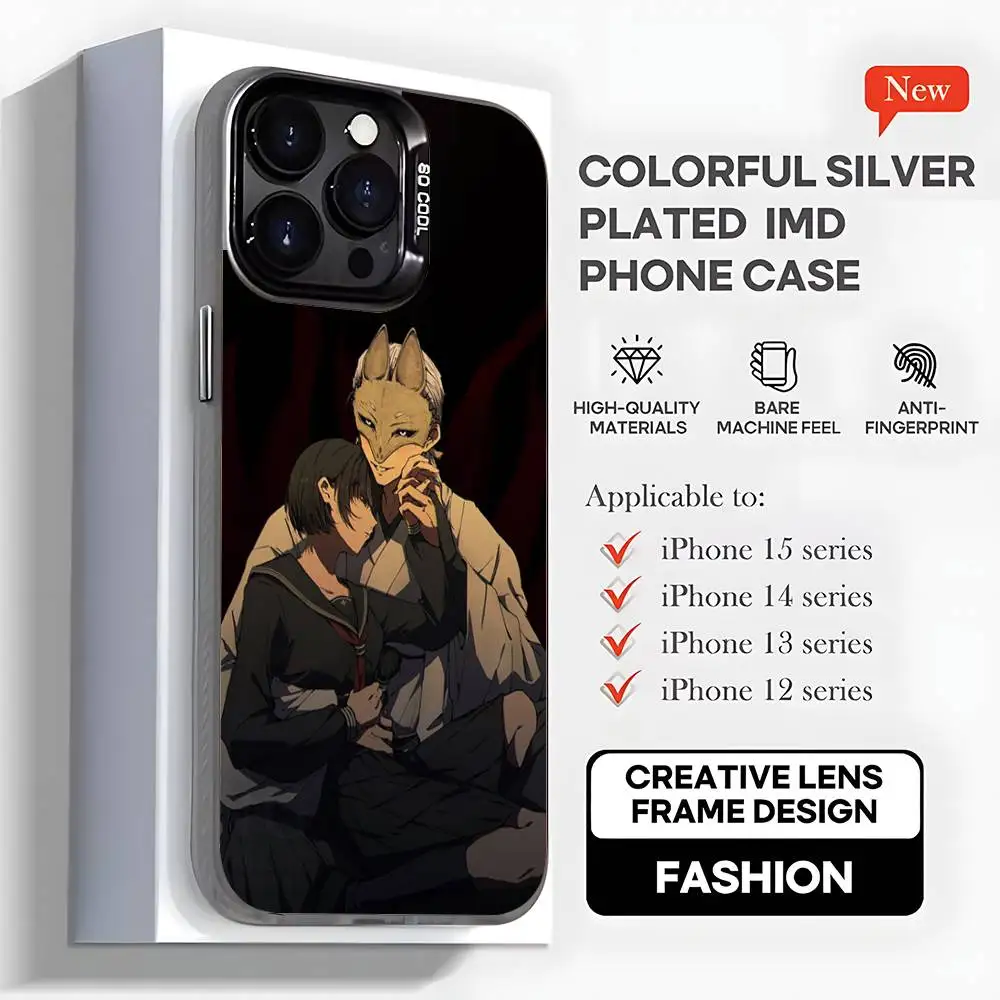 حافظة هاتف S-Silent Hill F Horro Hinako لهاتف iPhone17,16,15,14,13,12,11,Mini,Pro,MAX,plus,أسود غير لامع مقاوم للصدمات