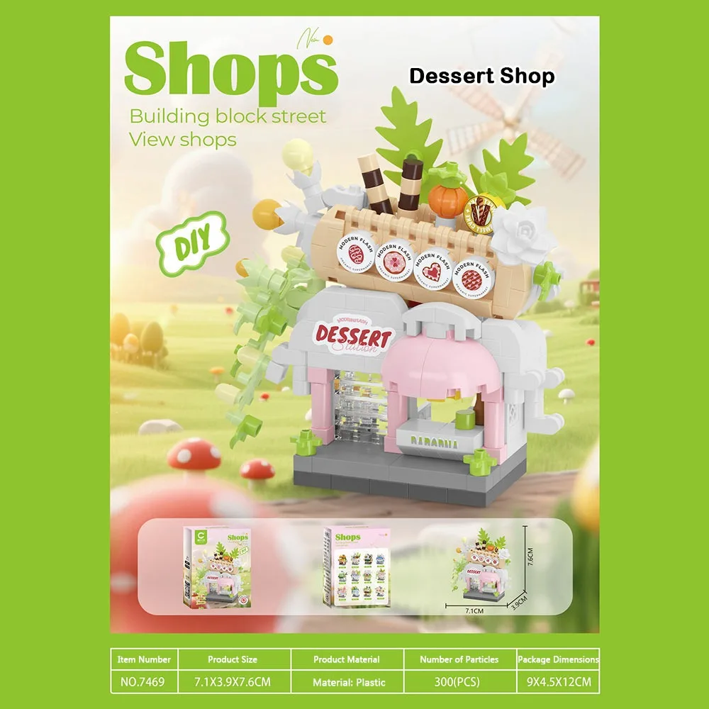 

New Mini City Building Blocks Micro Blocks Building Blocks Micro Block Toys Mini Shop Blocks Educational Learning