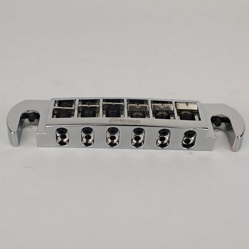 Wilkinson WOGT3 Adjustable Wraparound LP Electric Guitar Bridge Tailpiece Chrome Silver