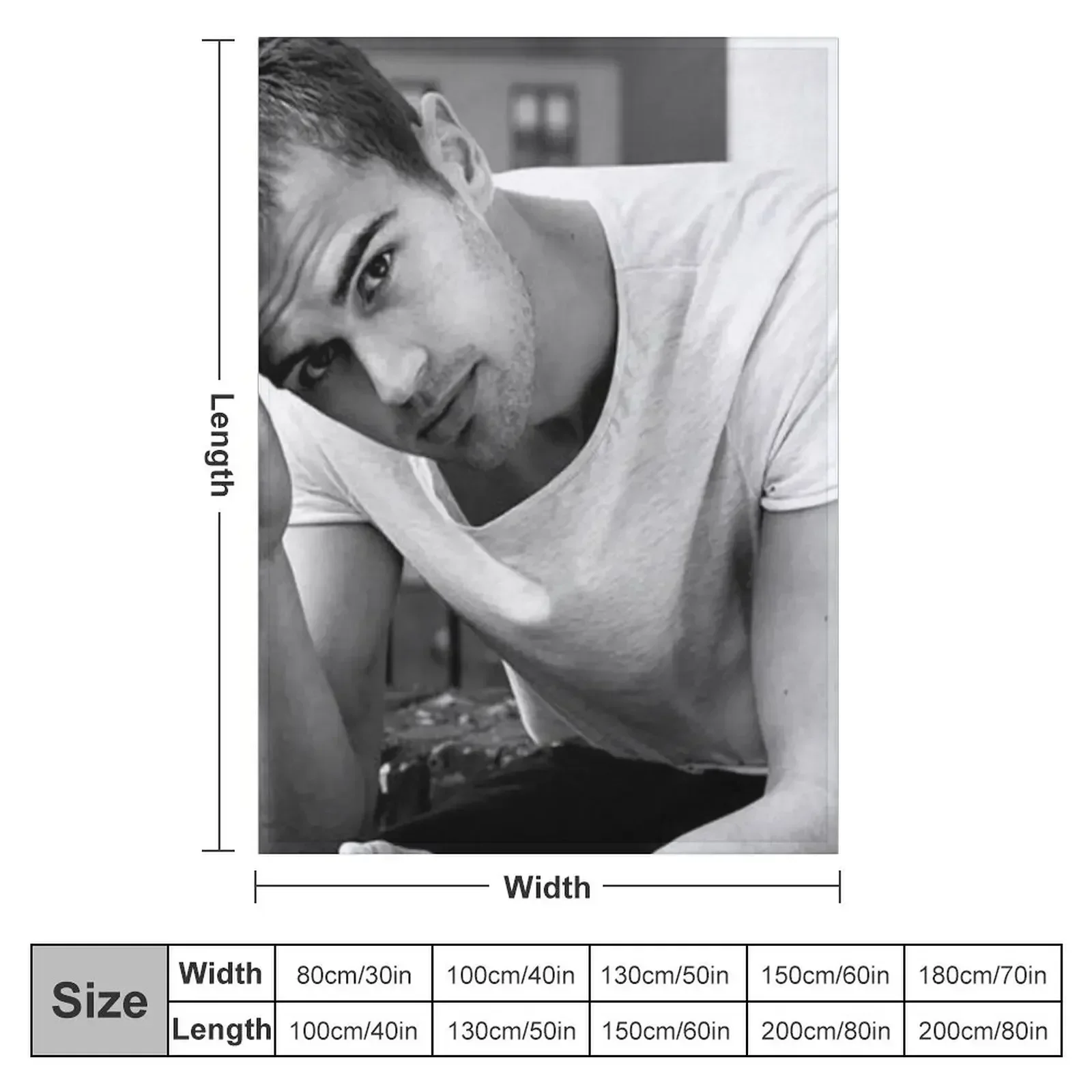 theo james Throw Blanket Luxury Throw Beach Bed Camping Blankets