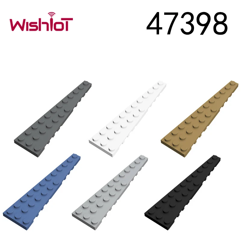 

500g 12x3 Wedge Plate (right) Small Particle Building Blocks Parts 47398 Trapezoidal Wing Compatible Legoeds MOC Educational Toy