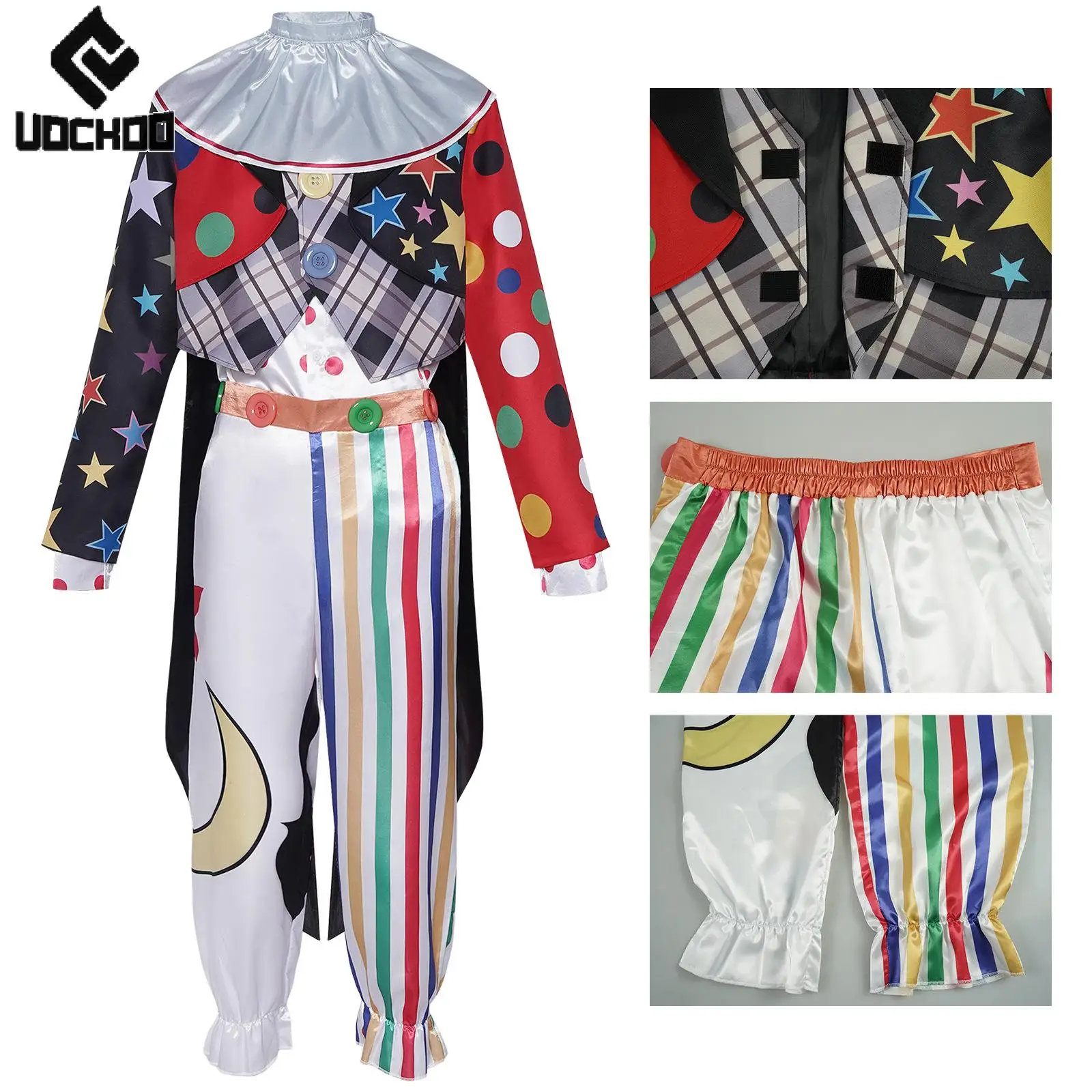 

Костюм Джокера для косплея из фильма, комбинезон на Хэллоуин, боди клоуна, наряд для циркового шоу, одежда для выступлений на сцене, костюмы для взрослых