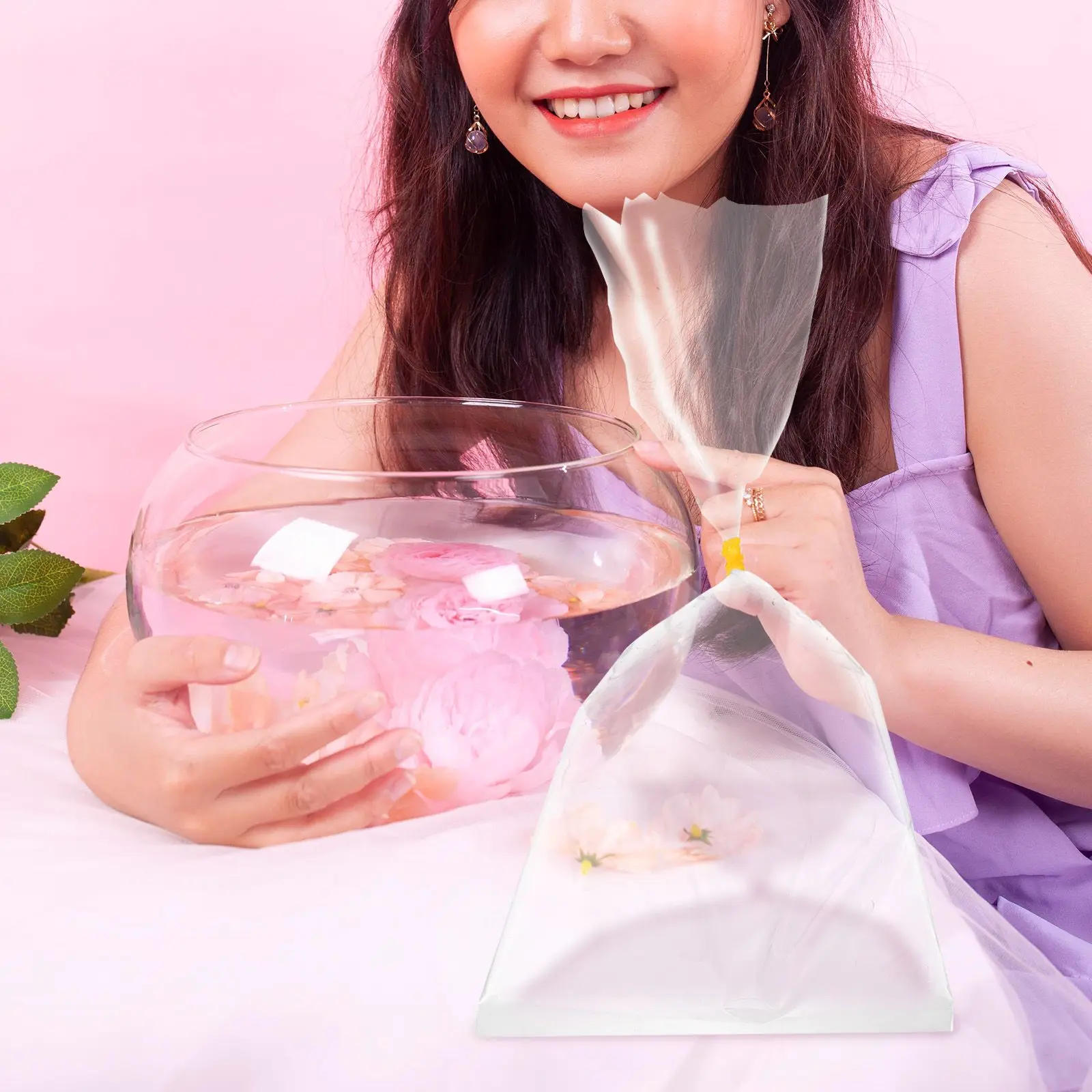 50 Pcs Mailing Ornamental Fish Packing Bag Bags for Storage Aquarium Packaging Clear