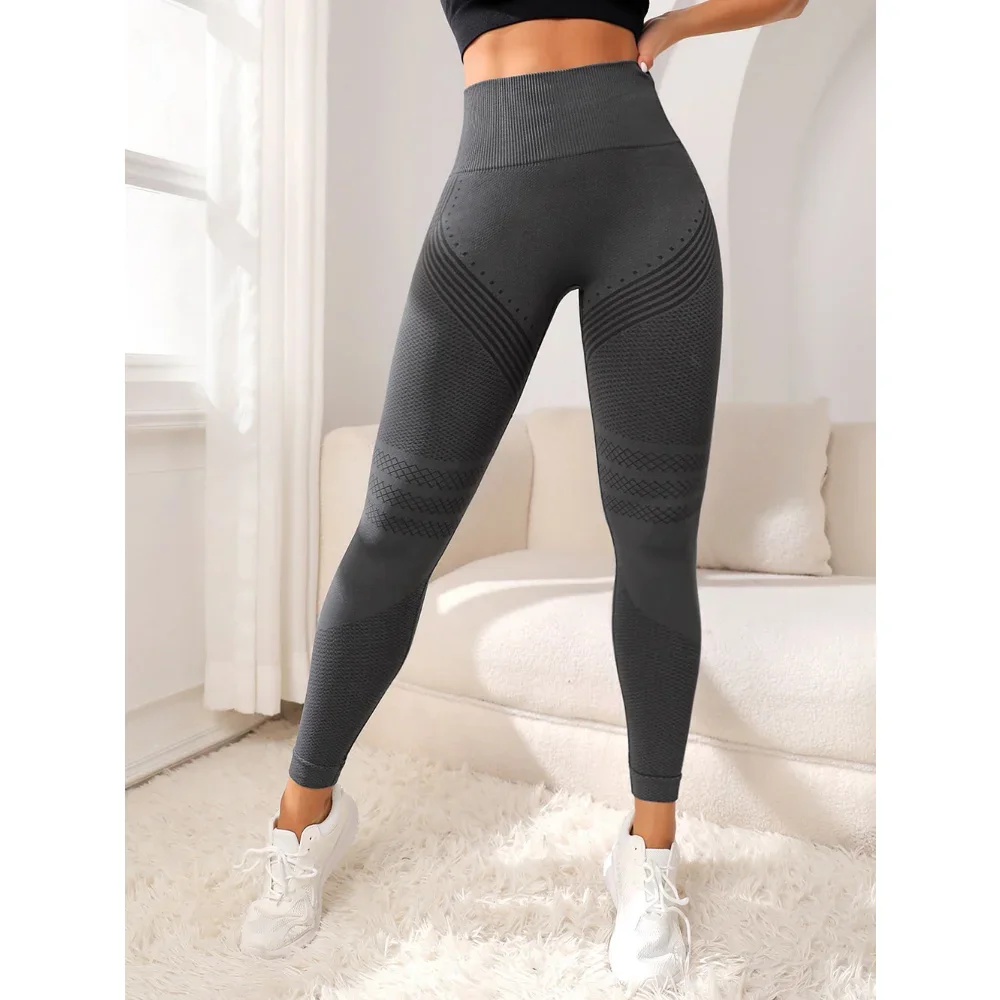 Leggings senza cuciture da palestra per donna pantaloni sportivi da Yoga Leggings elastici a vita alta Leggings Fitness sport Activewear Leegings