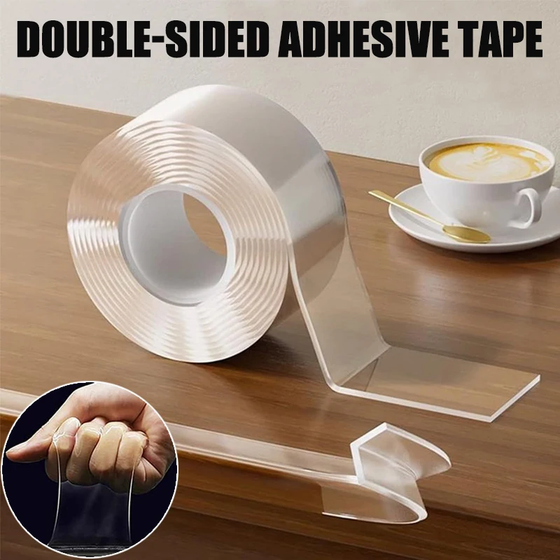 Nano Tape Strong Double-Sided Adhesive Tape Home Appliance Waterproof Wall Stickers Home Improvement Resistant Tapes 1/3/5M