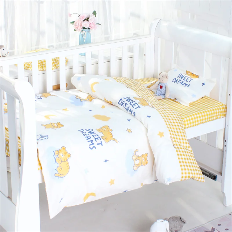 Baby Bedding Set Kids Quilt Cover Without Filling 1pc Cotton Crib Duvet Cover Cartoon Baby Cot Quilt Cover 150*120cm Breathable