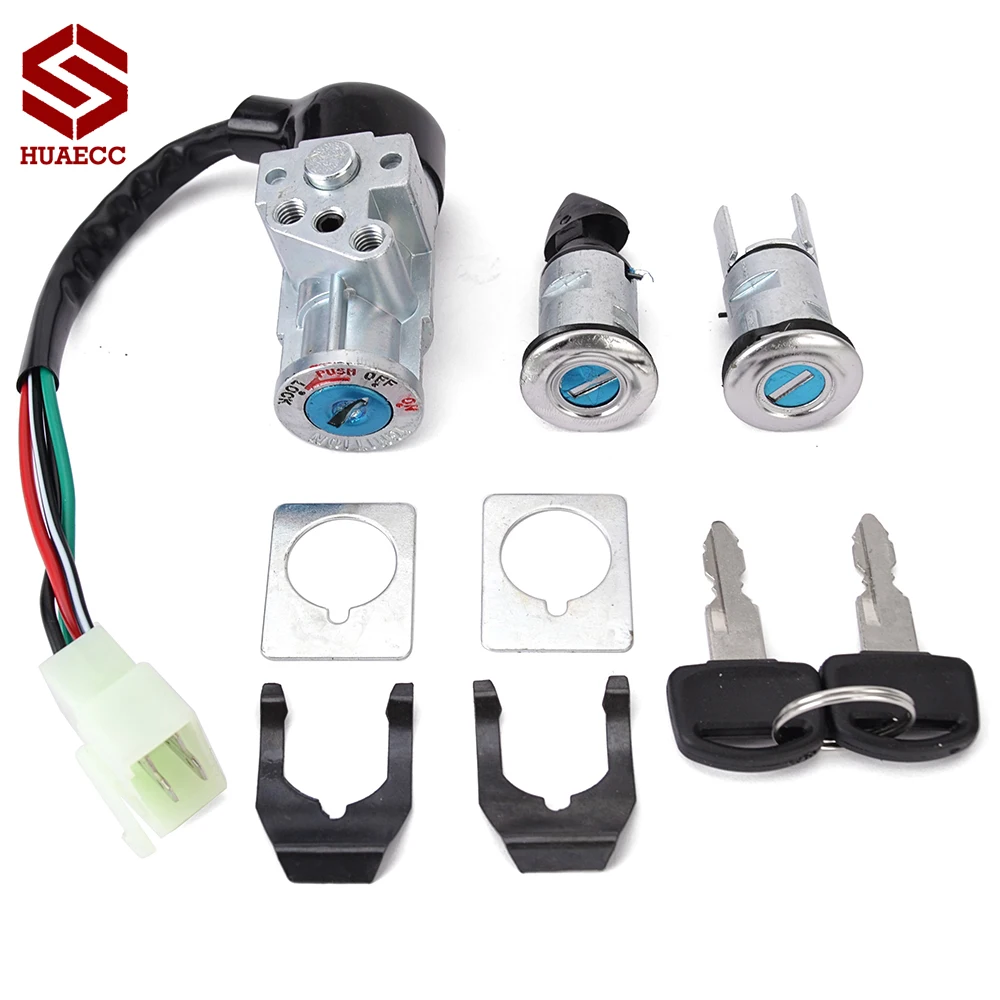 

CH 80 Ignition Fuel Gas Tank Cap Switch Lock with 2 Key Sets for Honda CH80 Elite 1985-2007 35010-GV4-901