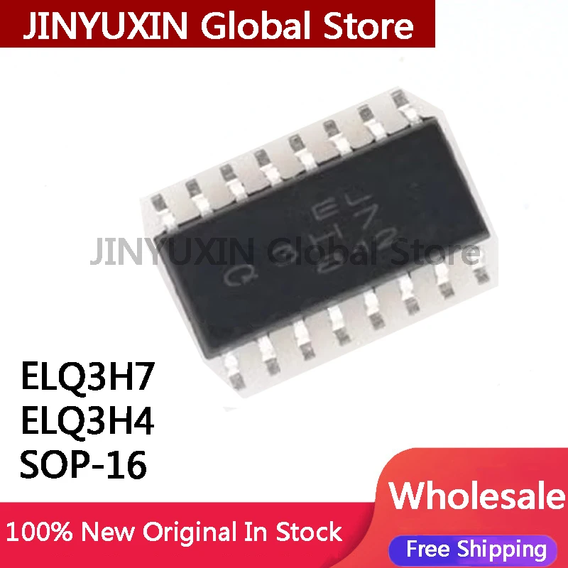10PCS ELQ3H7 Q3H7 ELQ3H4 Q3H4 SOP-16 patch 3H4 four-way optocoupler IC In Stock Wholesale