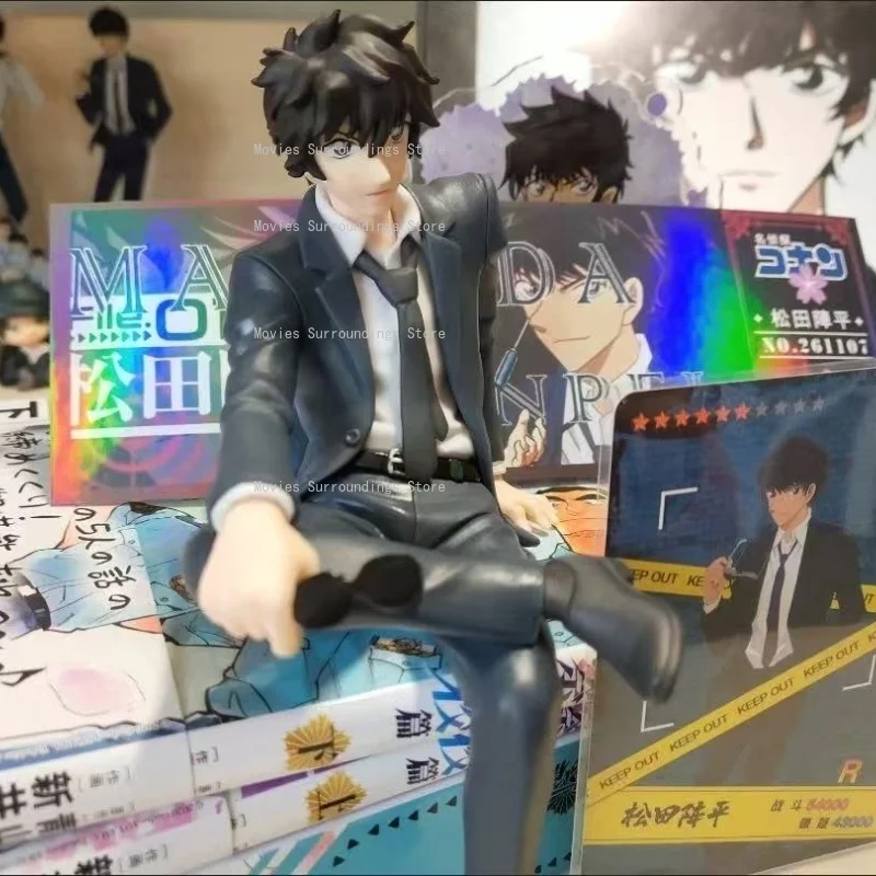 6-стильная аниме-фигурка Hagiwara Kenji Matsuda Jinpei Furuya Rei Jimmy Kudo, фигурка сидения, Коллекционная модель игрушки 6-стильная аниме-фигурка Hagiwara Kenji Matsuda Jinpei Furuya Rei Jimmy Kudo, фигурка сидения, Коллекционная модель игрушки