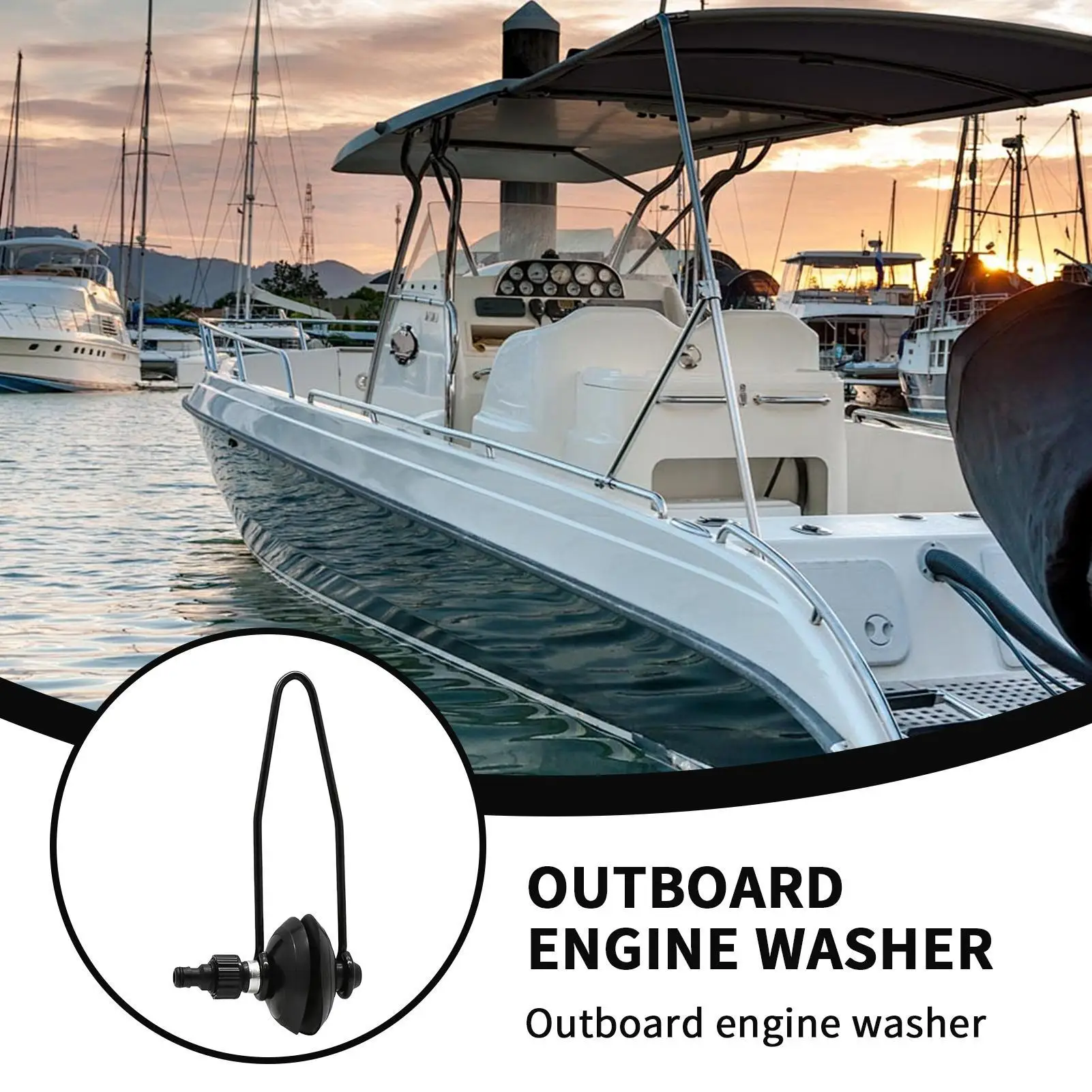 

Outboard Motor Muffs Universal Quick-Connect Equipment Boat Water Muffs For Marine Fishing Winterizing Maintenance Cleaning Tank