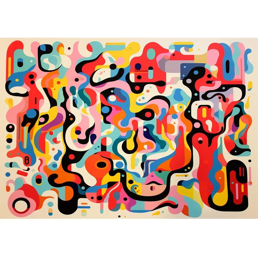 

Jigsaw Puzzles for Adults Colorful Flowing Geometric Pattern Home Decor Adults Puzzle Games Family Fun Puzzles Educational Gift