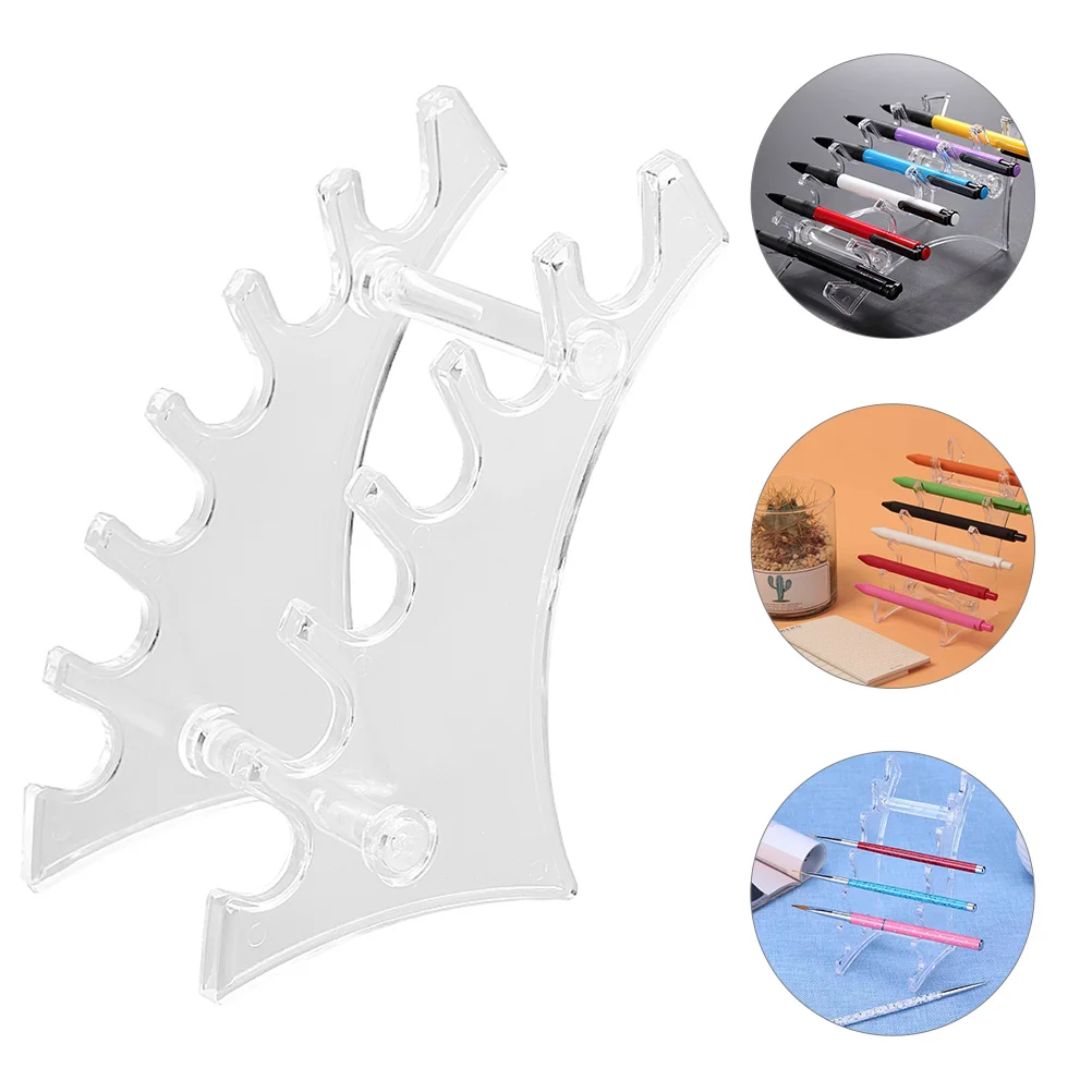Kunststoff Stift halter Ständer Stift Rack Rack Stift Pinsel Display Ständer für Home Office 17,00x8,70x7,50 cm