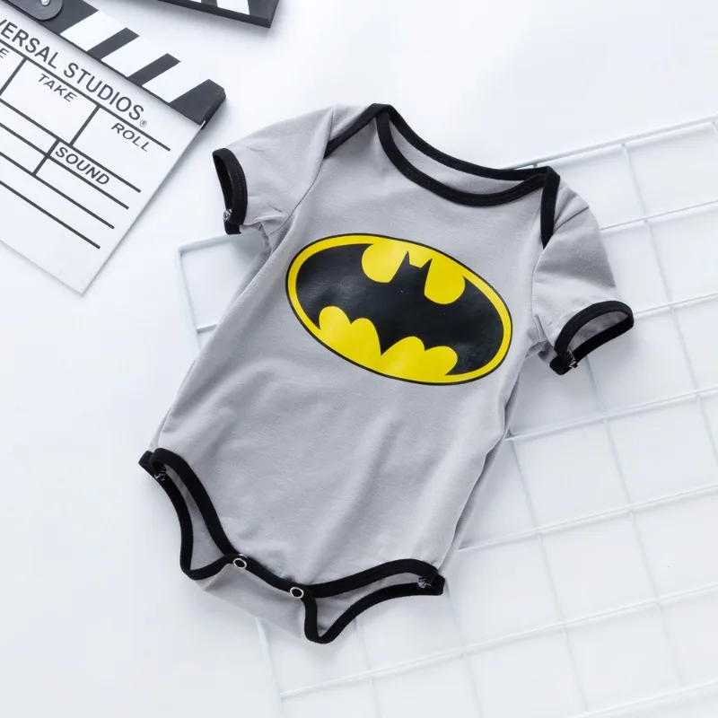 جديد الصيف ارتداءها الكرتون المطبوعة قصيرة الأكمام الياقة المستديرة لطيف الوليد بذلة غير رسمية للبنين بنات R119S