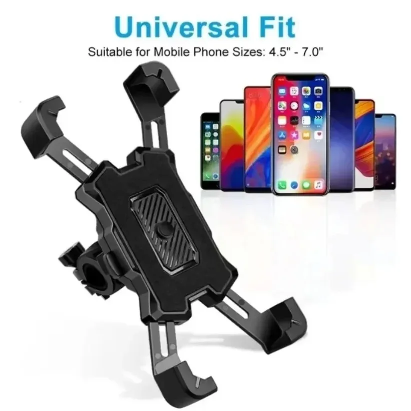 New Motorcycle Bicycle Phone Holder Moto Rearview Mirror Handlebar Mount Compatible for Xiaomi IPhone Mobile Navigation Bracket view 2