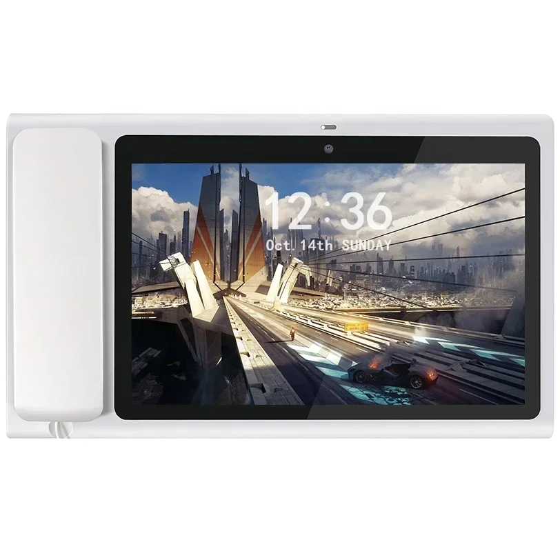 

2025/Volte Touch Screen Android HD Audio Video Phone Landline Phone Bluetooth Earphone Desktop Phone for External Earphone 303*1