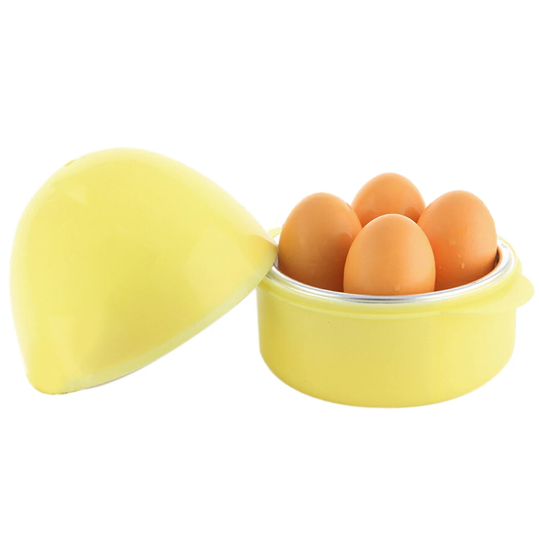 

4-Egg Microwave Boiler Rapid Eggs Cooker Bangcool Microwave Egg Boiler For Breakfast Egg Steamer Boiler Cooker Cooking Tools