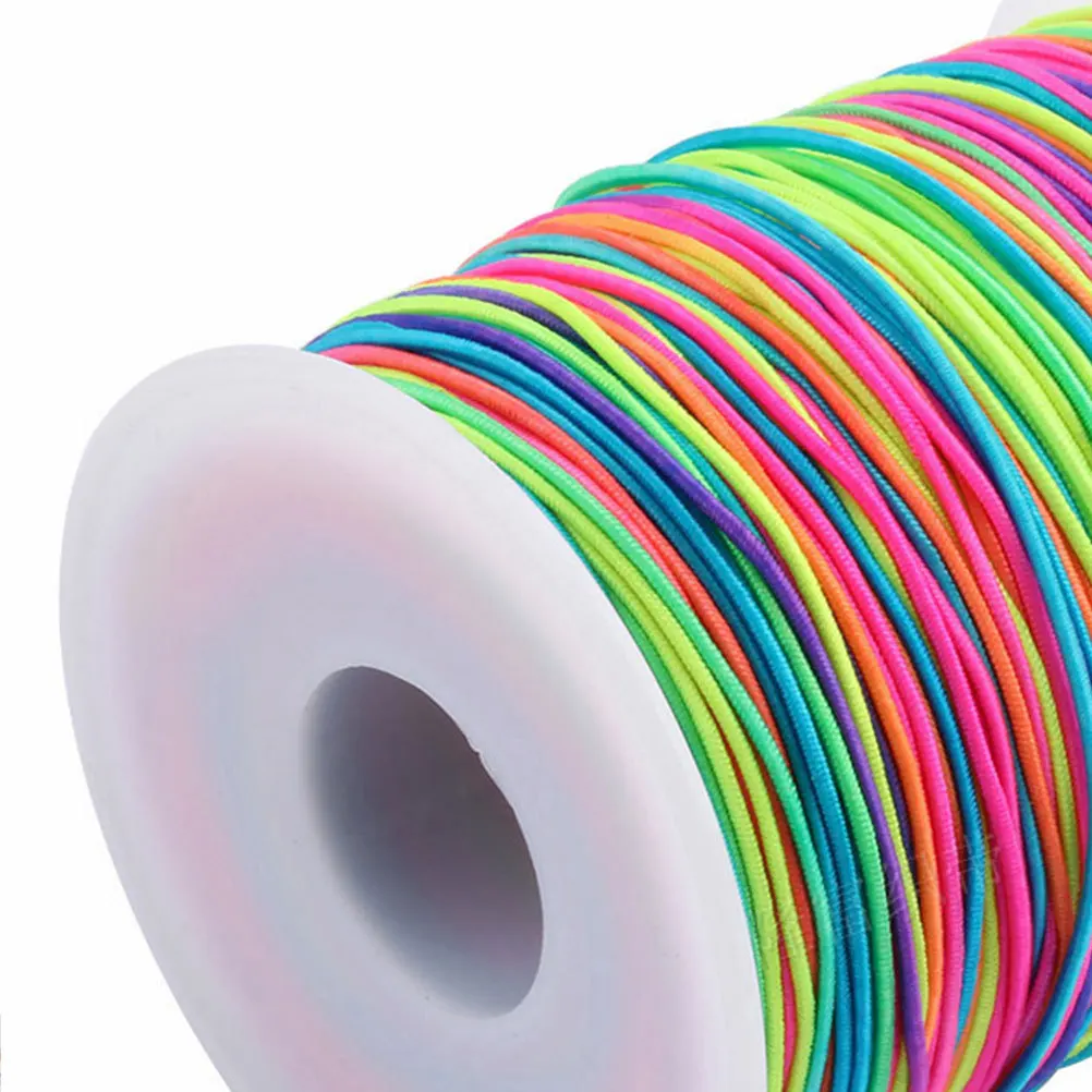 

1 Roll 65m Five Color Elastic Cord Diameter 1.5mm DIY Stretch Thread Jewelry String Rope for Beading Bracelets Necklaces Crafts