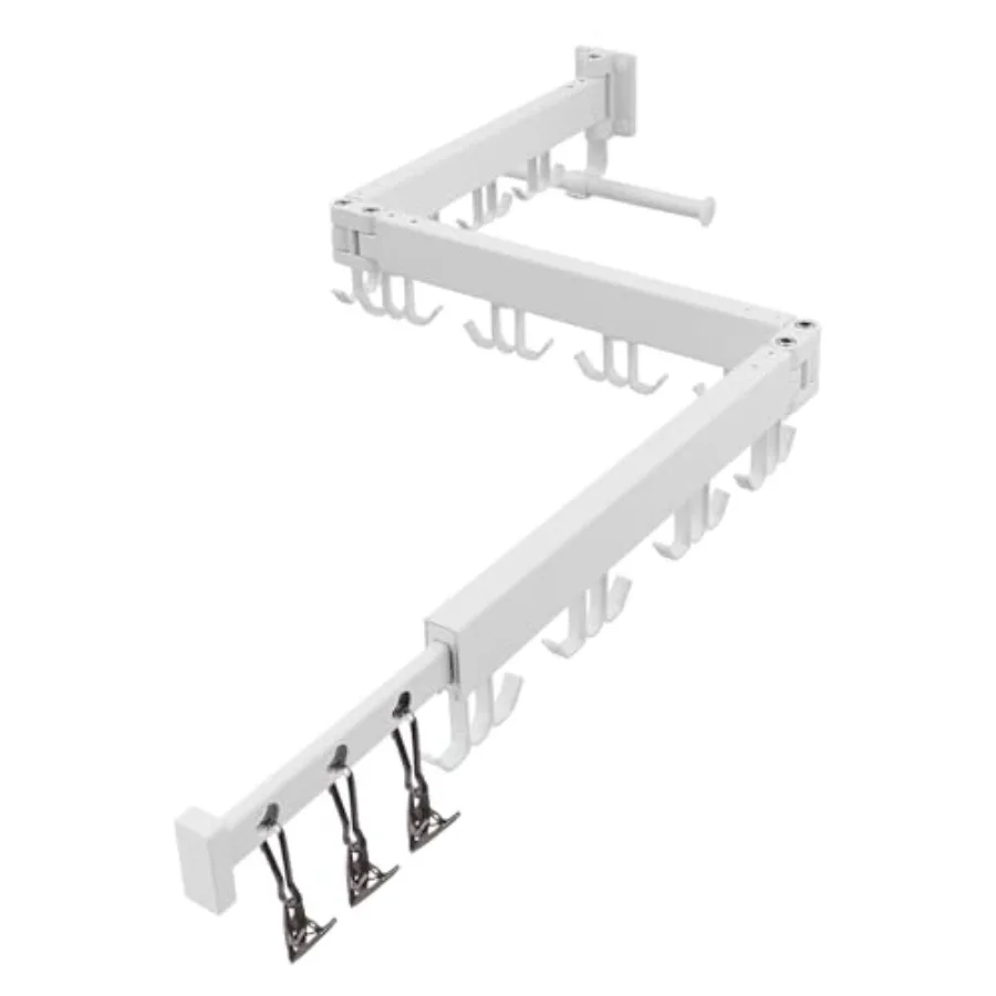 

Wall Mounted Clothes Drying RackDrying Rack Clothing Wall Mount with Foldable Features Tri-Fold Space Saver Wall Mounted Drying