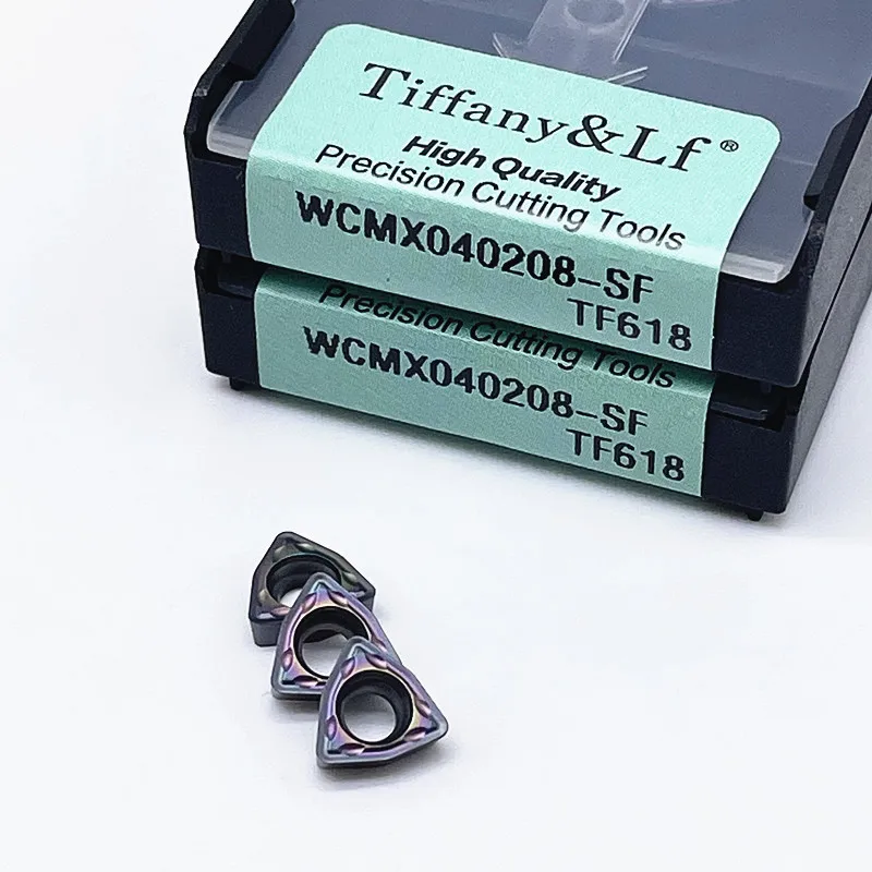 WCMX030208 WCMT040208 WCMT050308 WCMT06T308 WCMT080412 SF TF618 Thép Cứng Tiện Bằng Máy CNC Dụng Cụ Xoay Carbide Xay Miếng Lót