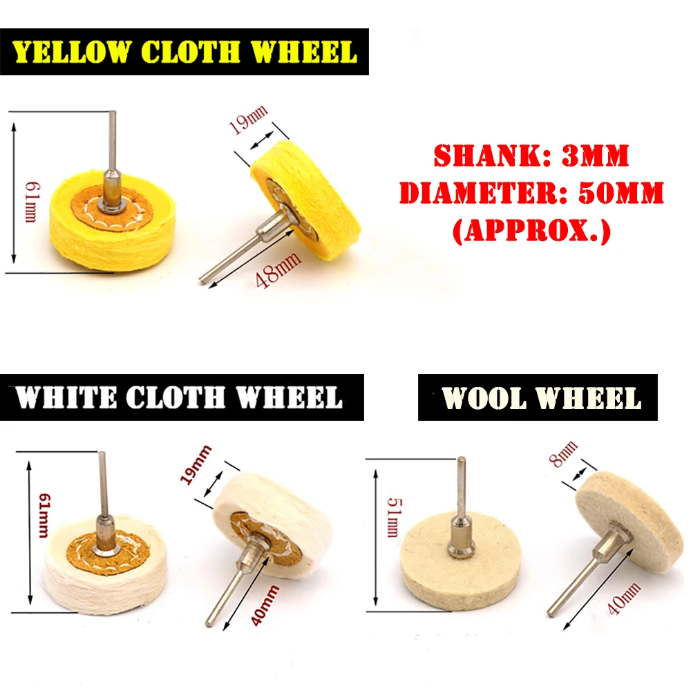 50 مللي متر إطارات لامعة القماش عجلة تلميع الصوف ورأى القطن طحن أقراص الذهب والمجوهرات مرآة لوحة تلميع ل طاحونة أداة السلطة