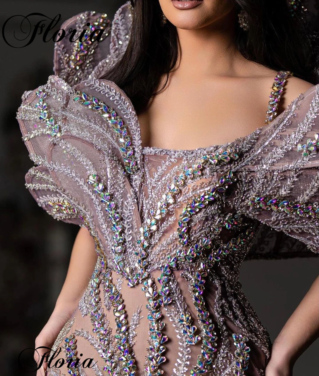 2024 New Fashion Celebrity Dresses With Crystals Strapless Off Shoulder Red Carpet Runway Dresses Vestidos De Noche Pageant Gown