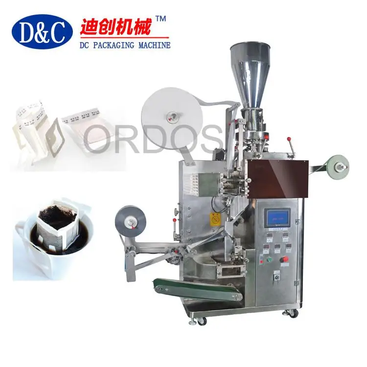Packaging Sachets Pack Hang Ear Non Woven Outer Ultrasonic Coffee Drip Bag Packing Machine