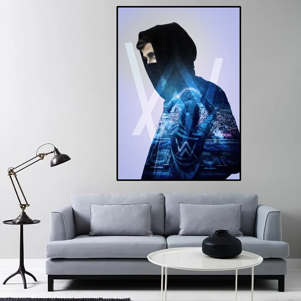 Alan Walker DJ Poster Home Room Decor Aesthetic Art Wall Painting Stickers