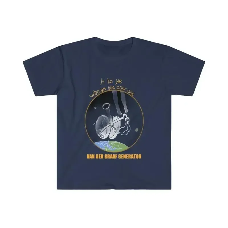 Camiseta de algodón suave Van Der Graaf Generator H a HE