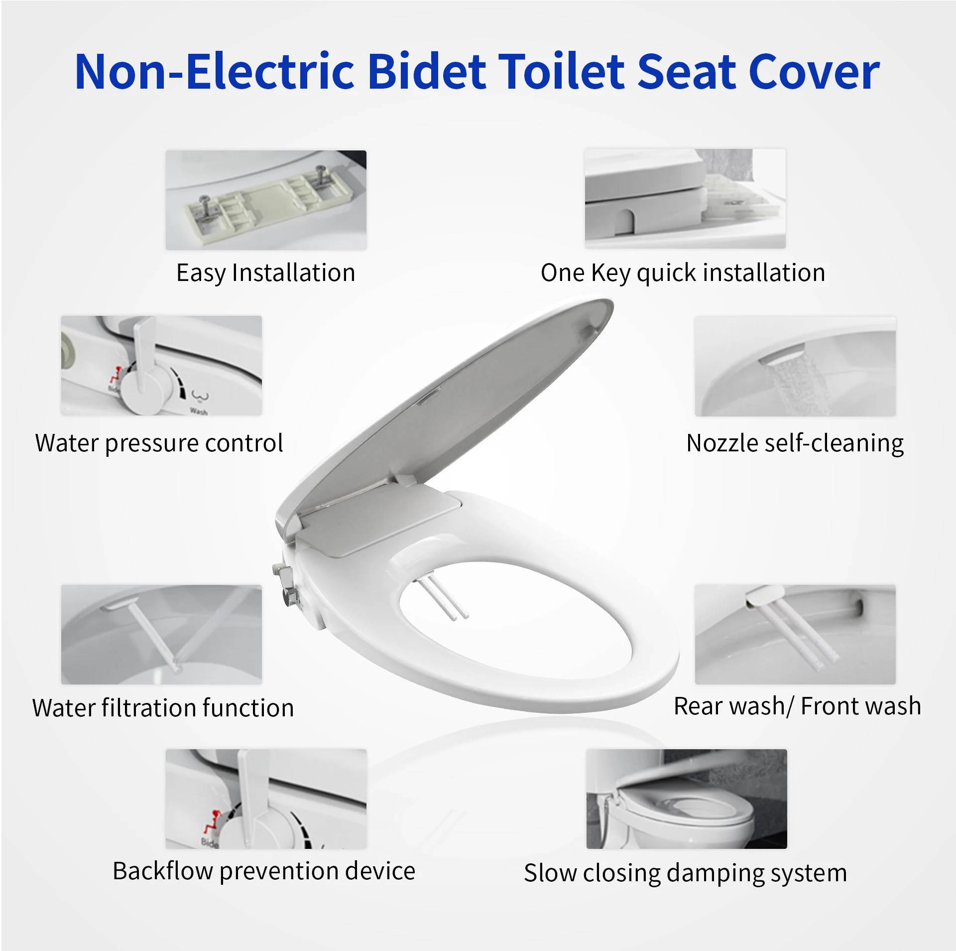 Ensemble de couvercle de toile - Non Electric Bidet Attachment Dual Nozzle avis et prix