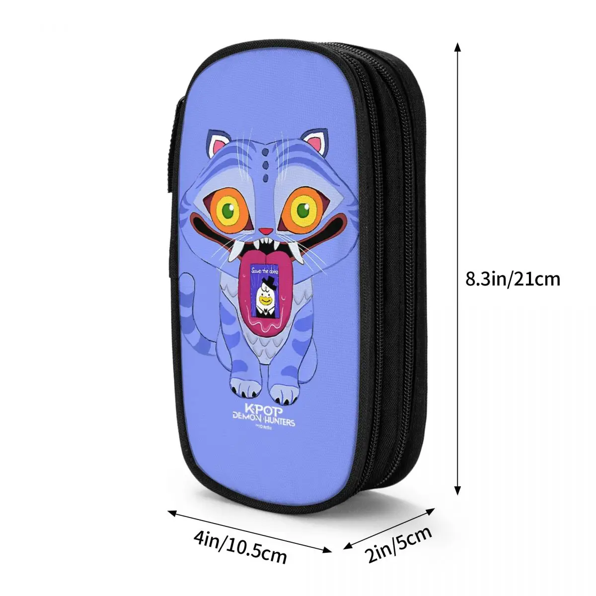 K-Pop شيطان الصيادين القط مقلمة صندوق القلم أكياس طالب تخزين كبير الطلاب مدرسة هدية pencelcases #5