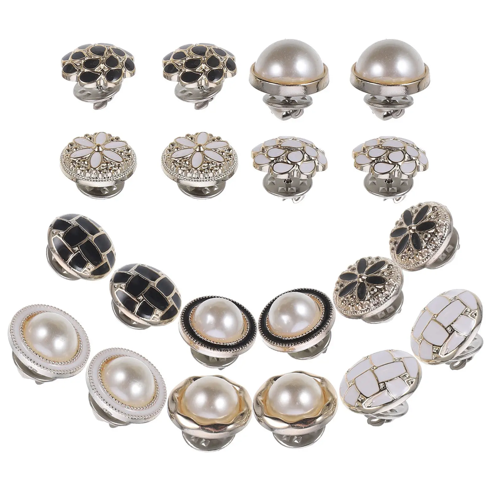 Boutons créatifs pour travaux manuels, 20 pièces, boutons à pression pour vêtements, accessoires décoratifs pour manteaux, chemises, anti-déchirure