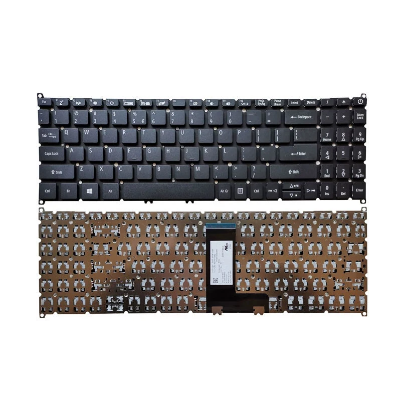 New Genuine Laptop Replacement Keyboard Compatible for ACER Extensa 15 EX215-22/51G N18Q13 N19C1 R1KL/557S