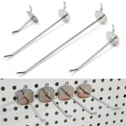 5Pcs Display Hooks Storage Racks Supermarket Shelf Display Hanger Single Pegboard Hook Peg Retail Shop Garage Kitchen Rack