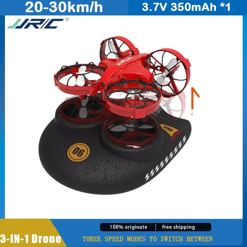 2.4G JJRC 4-rotor drone with multiple modes of gameplay, 360 ° rolling sea, land, and air three in one children's toy