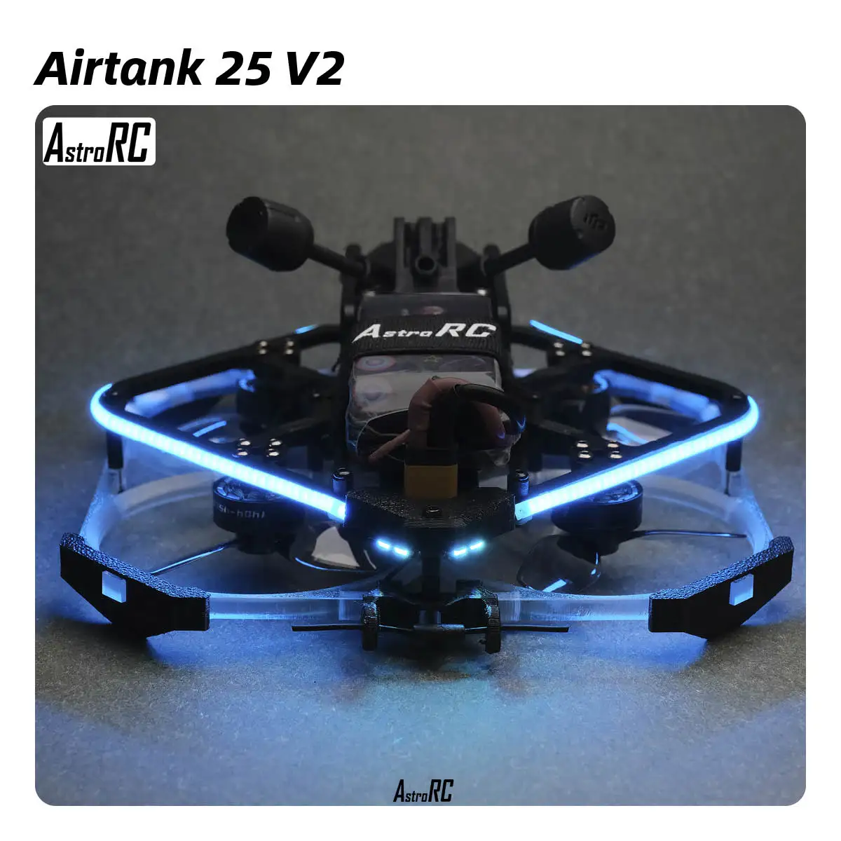 [2.5-Inch Complete RC Flight Kit] AIRTANK 25 V2 Upgraded Ducted Quad with Protective Prop Guards by AstroRC