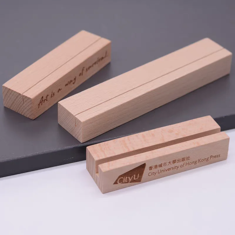 10 Pieces Wood Table Number Place Card Holder Wedding Picture Photo Memo Note Clip Acrylic Panel Holders Price Label Card Holder