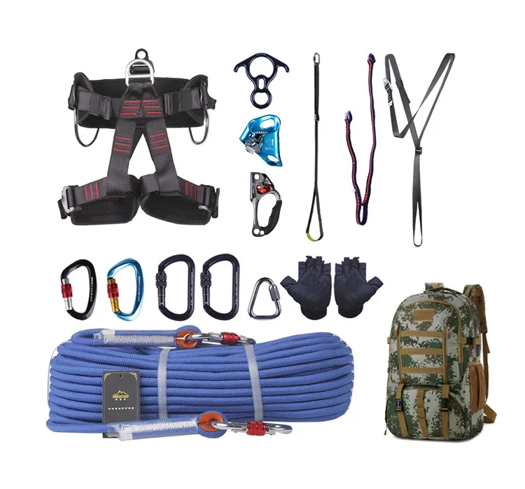 Outdoor High-altitude Ascent And Descent SRT Safety Rescue Suit With 8 Descender