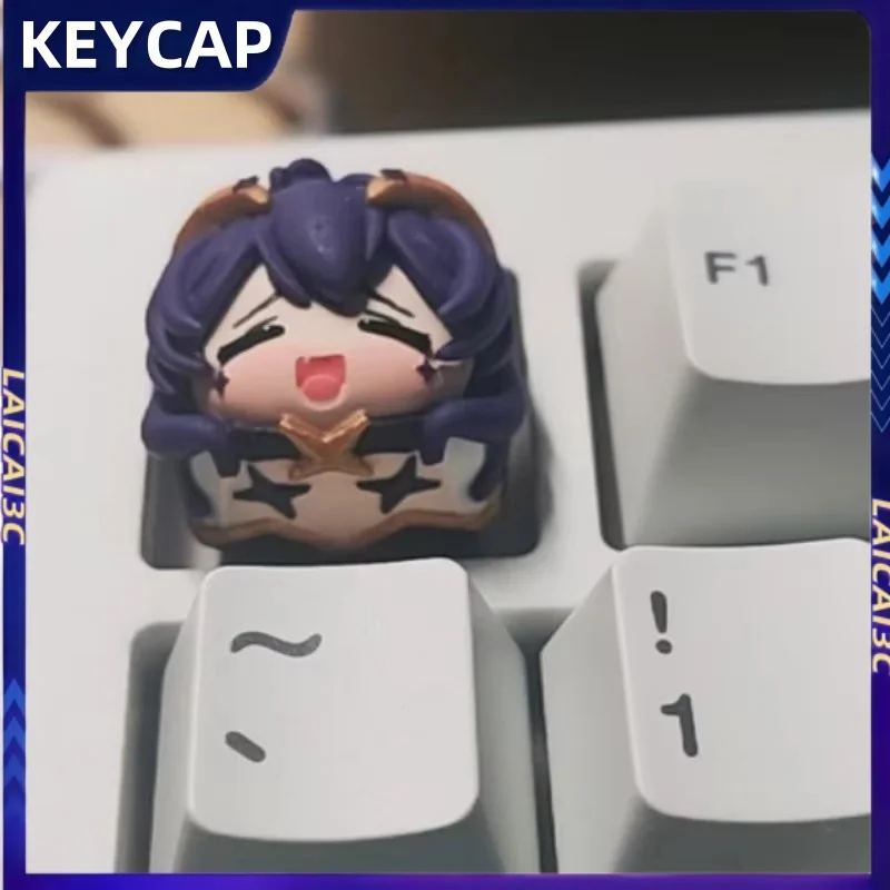 

DIY Magical Girl Theme Keycaps Resin Cherry Profile Mechanical Keyboard cute Anime Cartoon Gift Collectibles PC Game Accessories