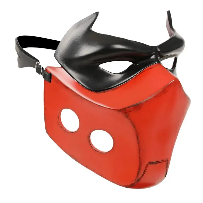 Cafele jason capacete de luxo máscara de capuz vermelho 2022 deslumbrante coleção de arte jason todd capacete de resina halloween cosplay adereços